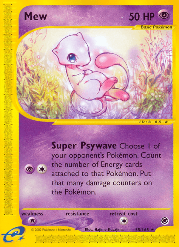 Mew, card 55 from Expedition Base Set