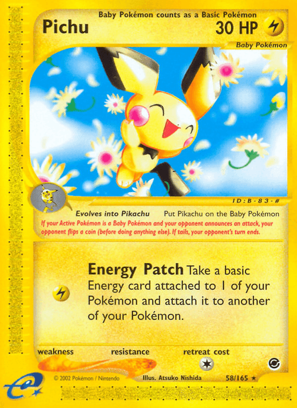 Pichu, carta 58 di Expedition Set Base