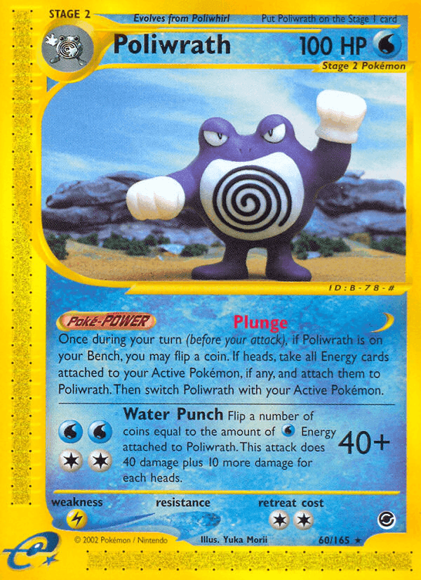 Poliwrath, carta 60 de Expedition Base Set