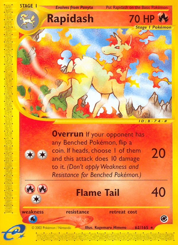 Rapidash, carta 62 di Expedition Set Base