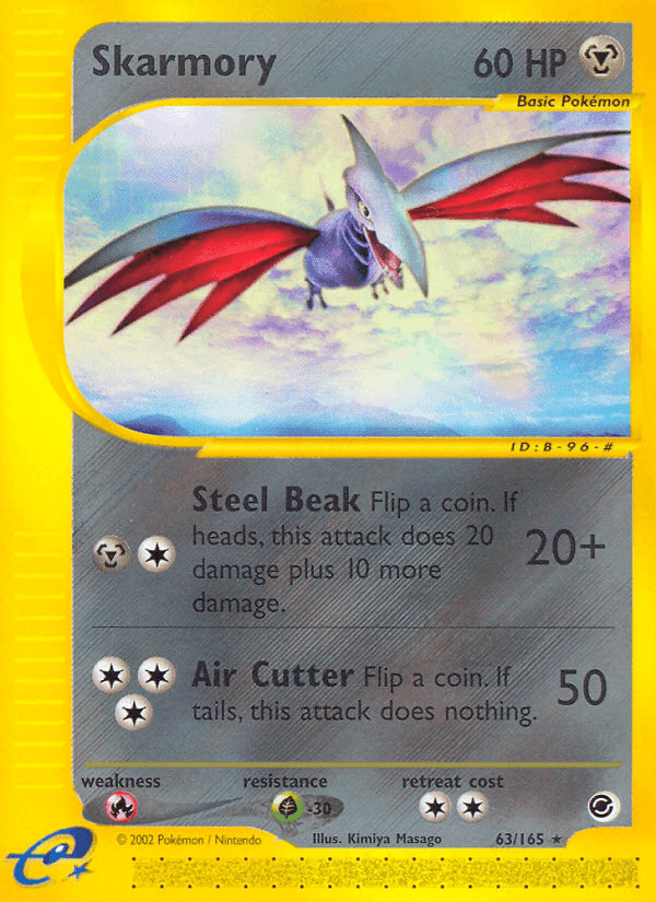 Skarmory, carta 63 de Expedition Base Set