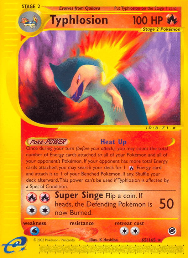 Typhlosion, carta 65 di Expedition Set Base