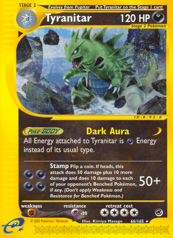 Tyranitar, carta 66 de Expedition Base Set