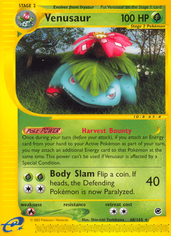 Venusaur, carta 68 di Expedition Set Base
