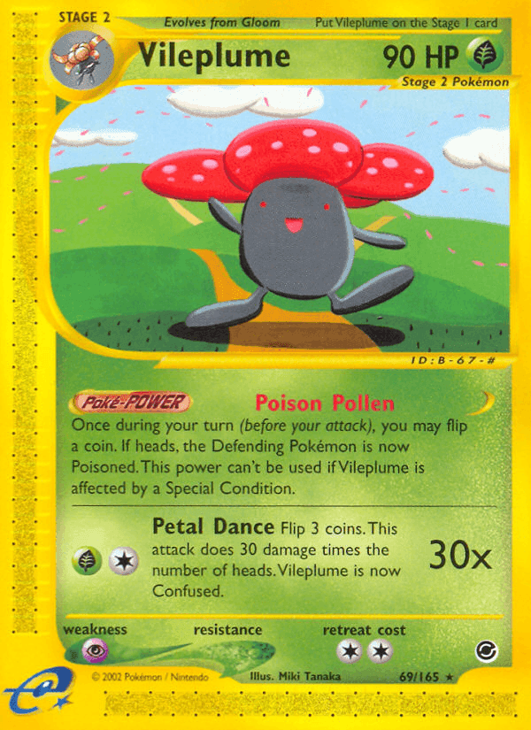 Vileplume, carta 69 de Expedition Base Set