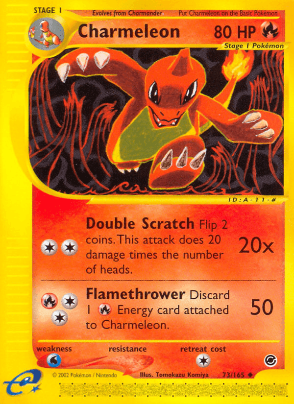 Charmeleon, card 73 from Expedition Base Set