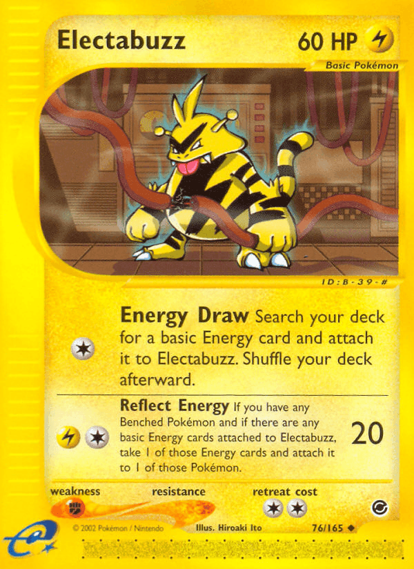 Electabuzz, carta 76 di Expedition Set Base