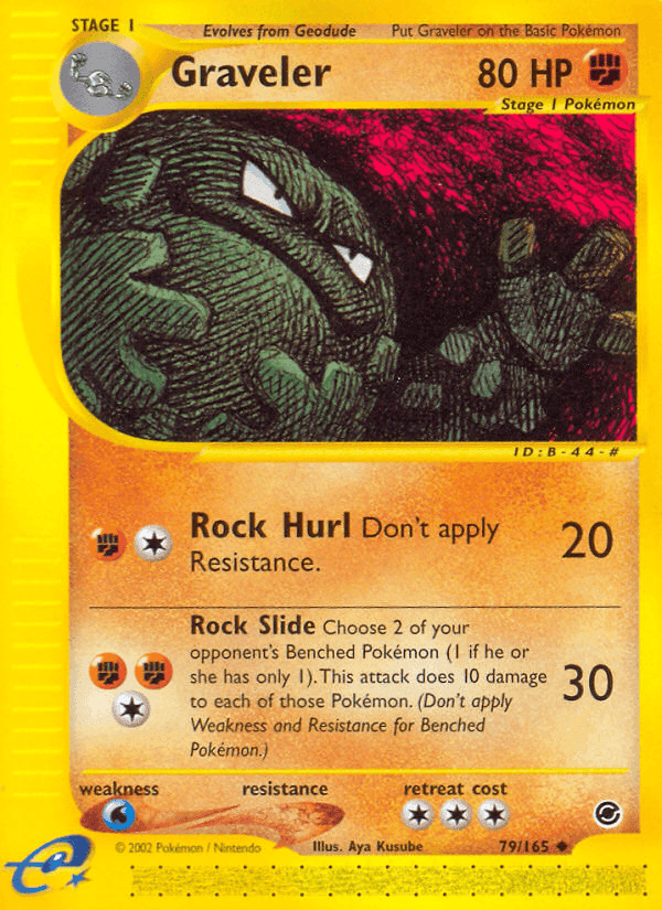 Graveler, card 79 from Expedition Base Set