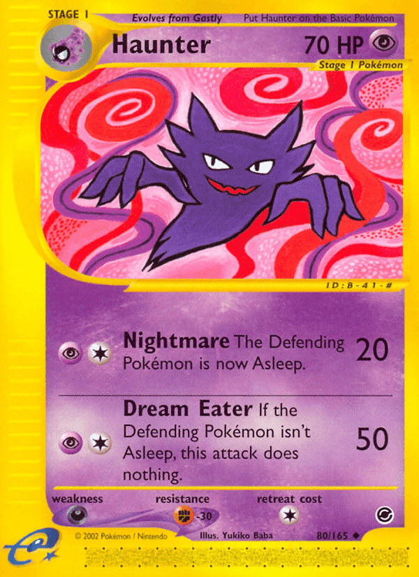 Haunter, carta 80 de Expedition Base Set