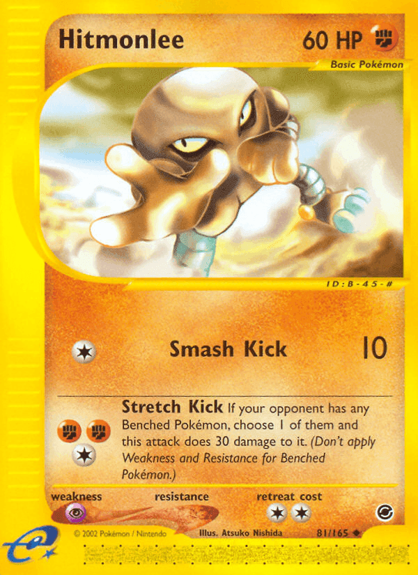 Hitmonlee, card 81 from Expedition Base Set