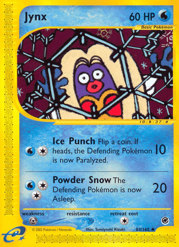 Jynx, card 83 from Expedition Base Set