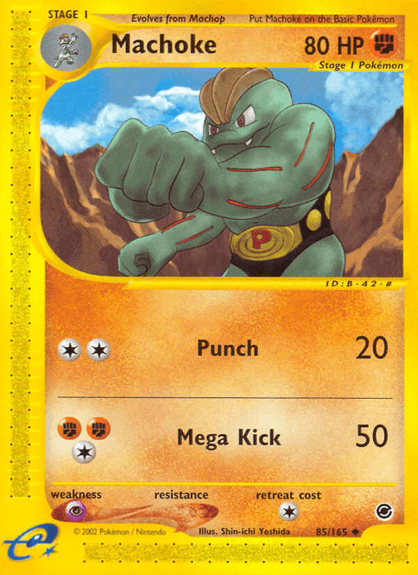 Machoke, carta 85 di Expedition Set Base