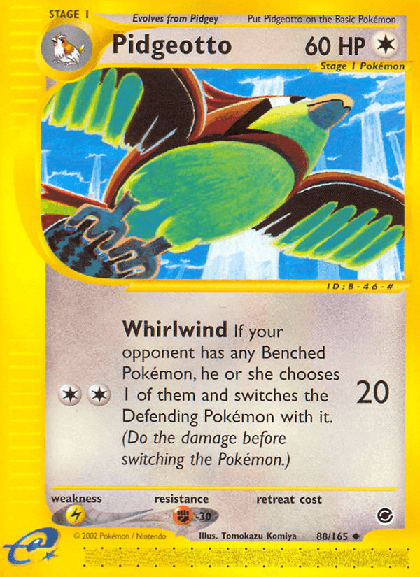 Pidgeotto, card 88 from Expedition Base Set