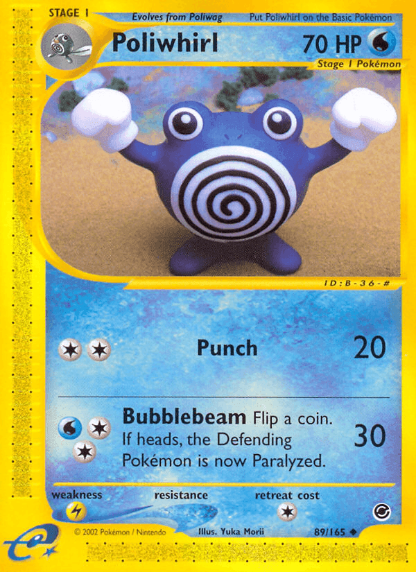 Poliwhirl, card 89 from Expedition Base Set
