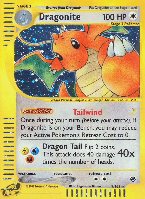 Dragonite, carta 9 di Expedition Set Base
