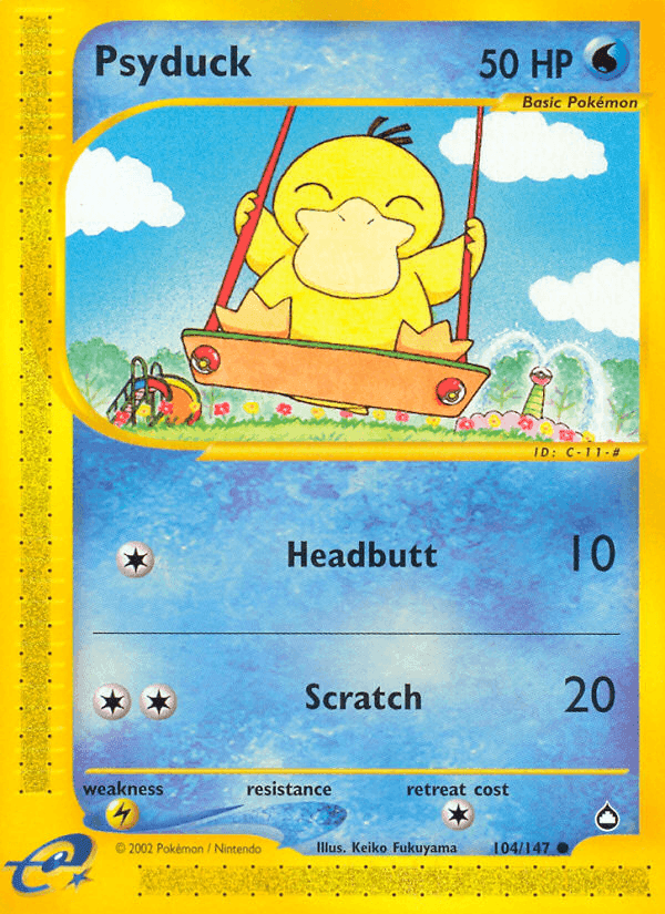 Aquapolis の 104 番、Psyduck