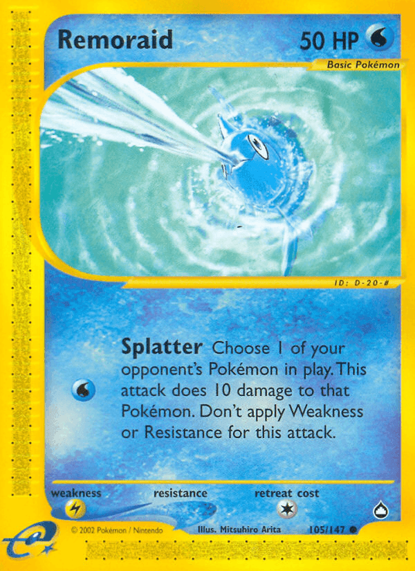 Remoraid, card 105 from Aquapolis