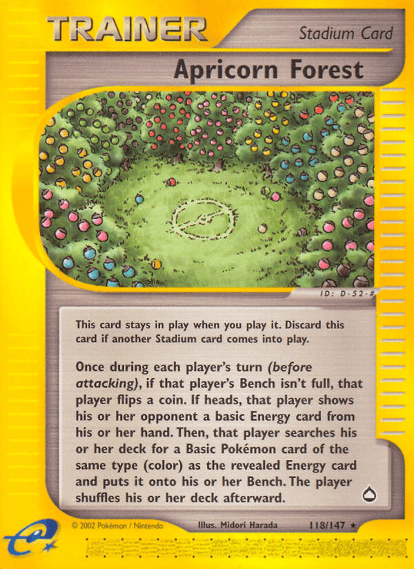 Apricorn Forest, card 118 from Aquapolis