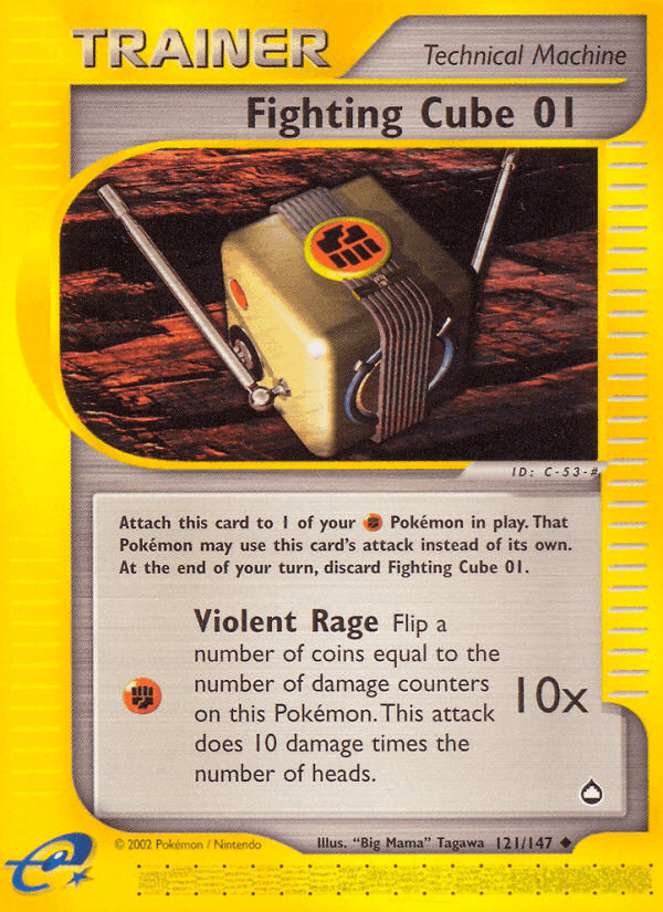 Fighting Cube 01, card 121 from Aquapolis