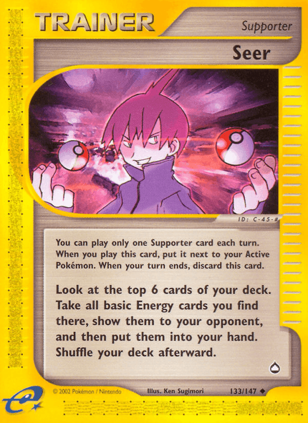 Seer, card 133 from Aquapolis