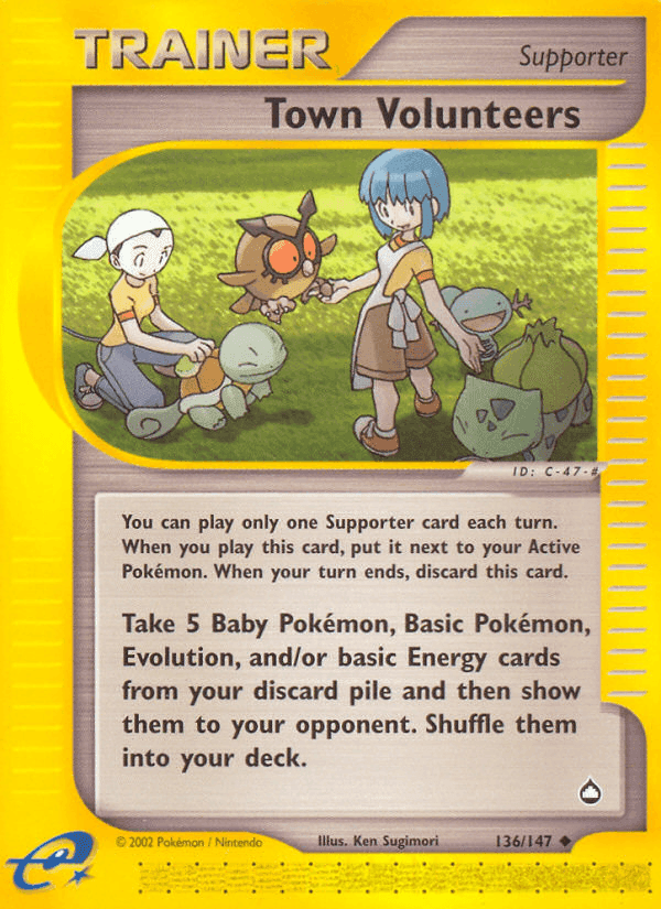 Town Volunteers, card 136 from Aquapolis