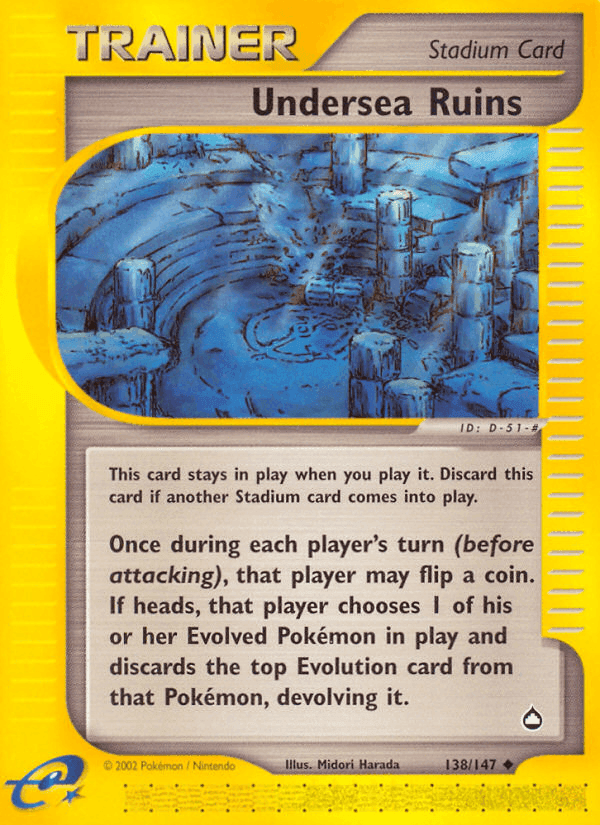 Undersea Ruins, card 138 from Aquapolis
