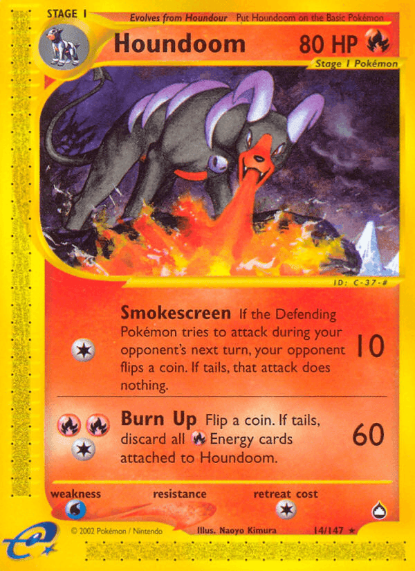 Houndoom, carta 14 di Aquapolis