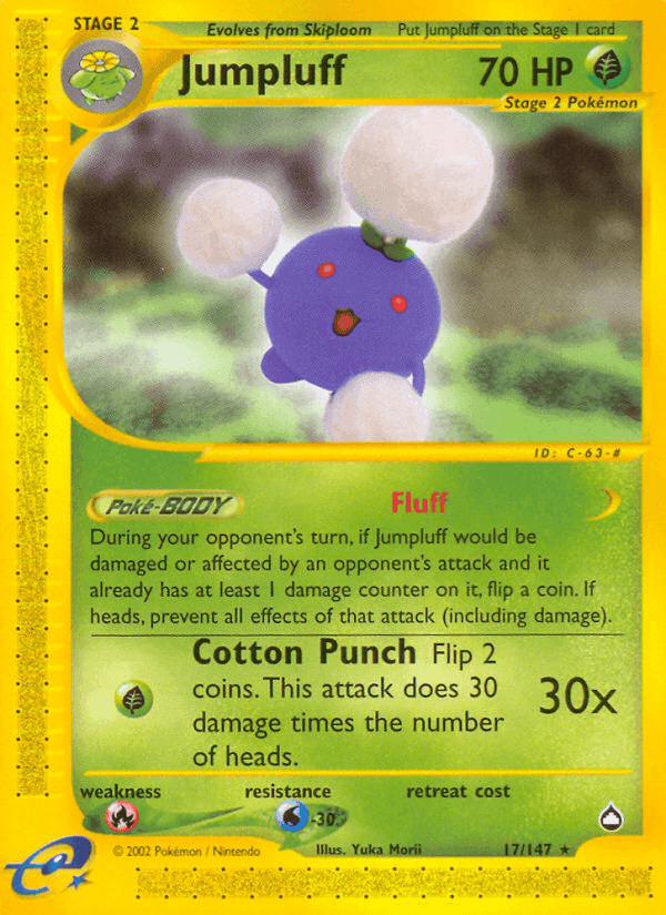 Jumpluff, carta 17 de Aquapolis