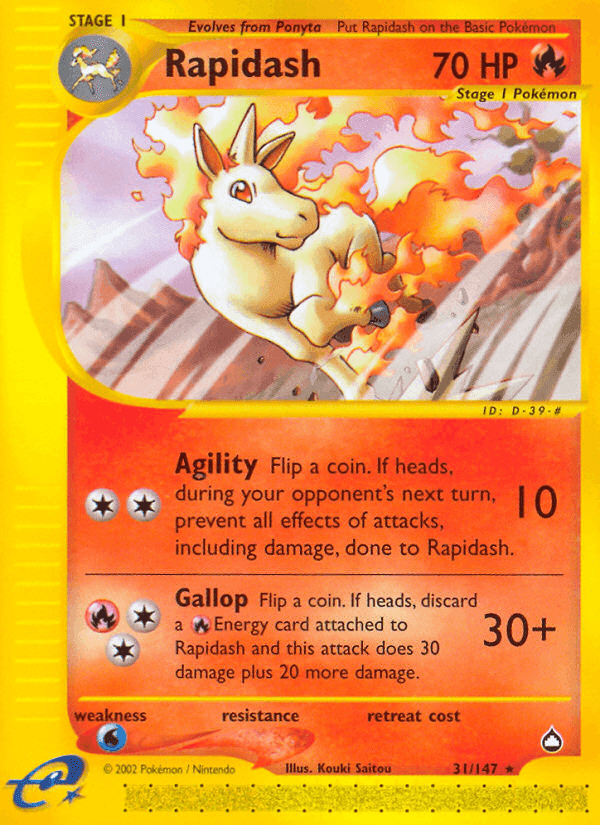 Rapidash, carta 31 de Aquapolis