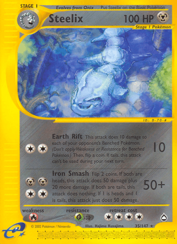 Steelix, carta 35 di Aquapolis