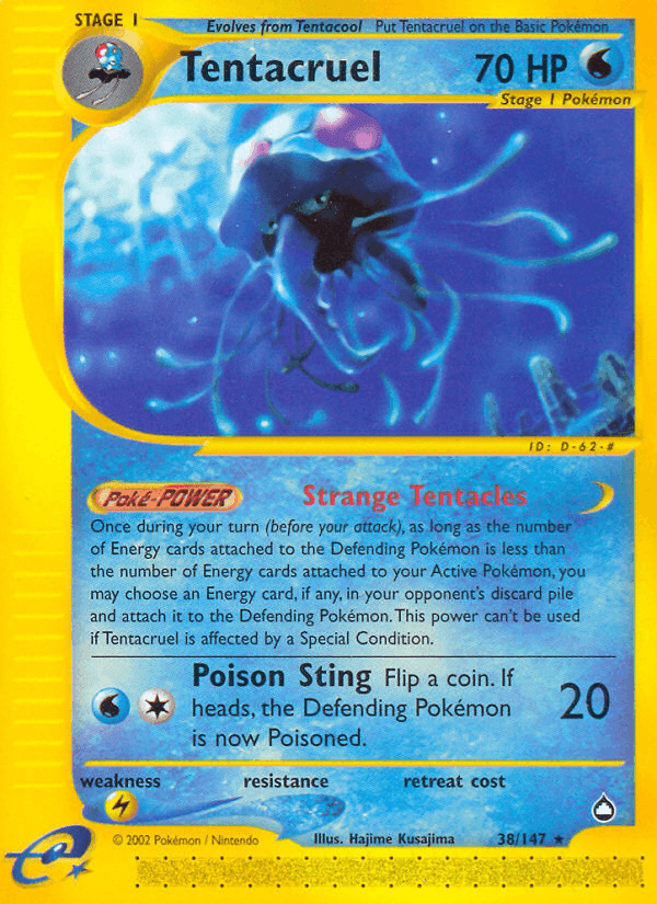 Tentacruel, carta 38 di Aquapolis