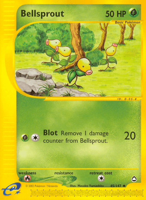 Bellsprout, carta 45 di Aquapolis