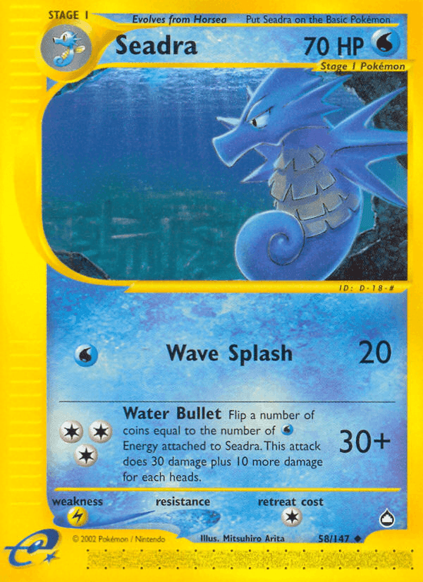 Seadra, carta 58 di Aquapolis