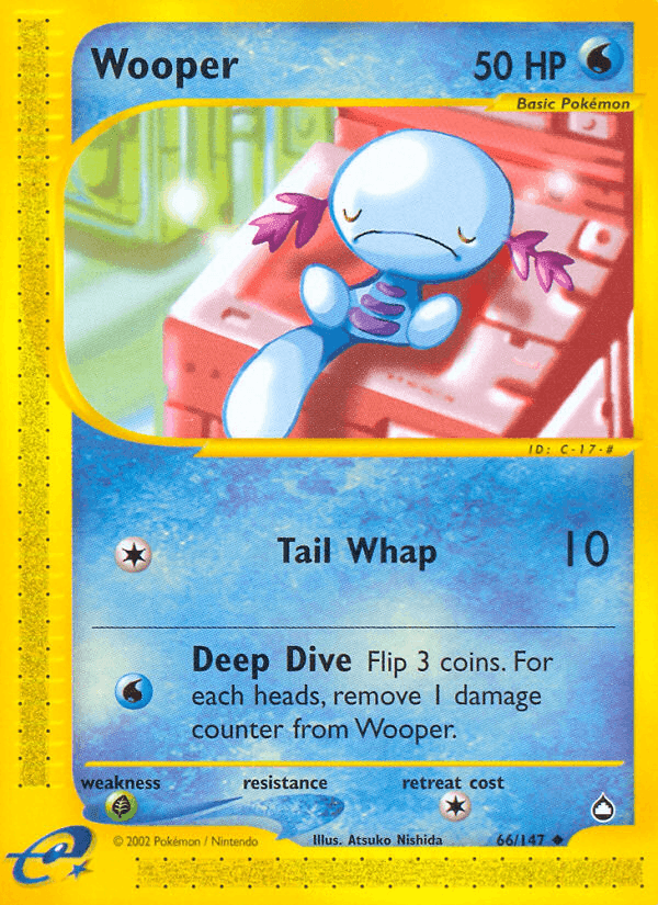 Wooper, card 66 from Aquapolis
