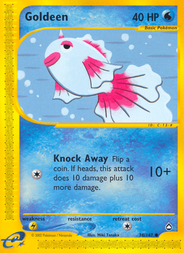 Goldeen, card 78 from Aquapolis