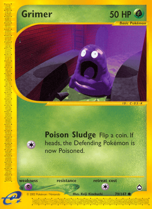 Grimer, card 79 from Aquapolis