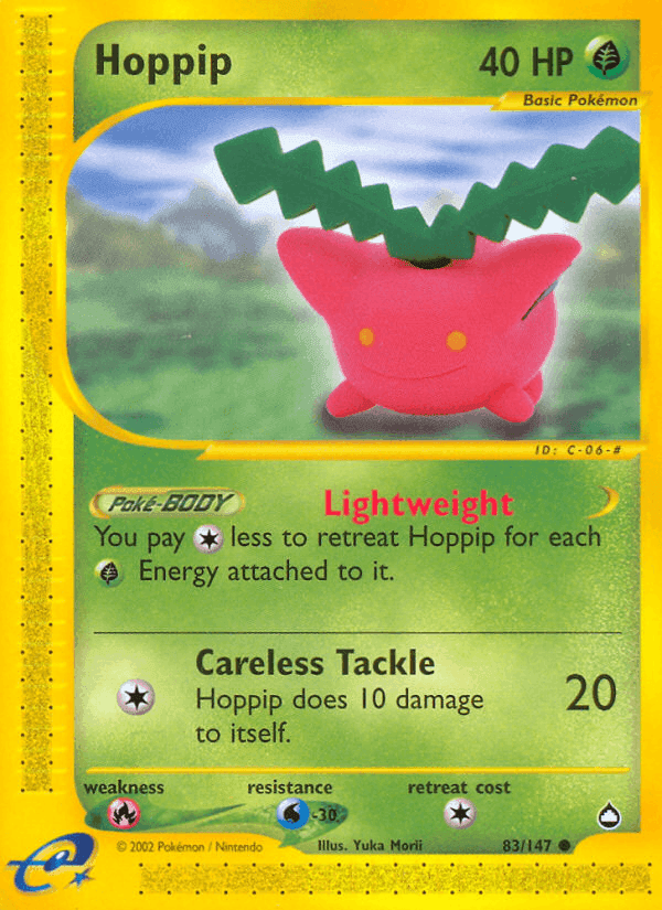Hoppip, card 83 from Aquapolis