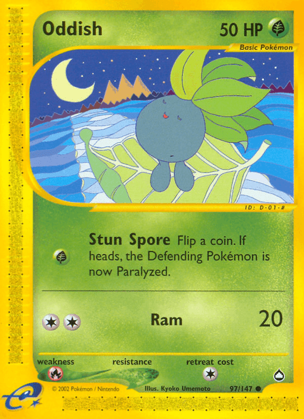 Oddish, card 97 from Aquapolis