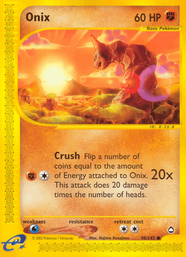 Onix, card 98 from Aquapolis