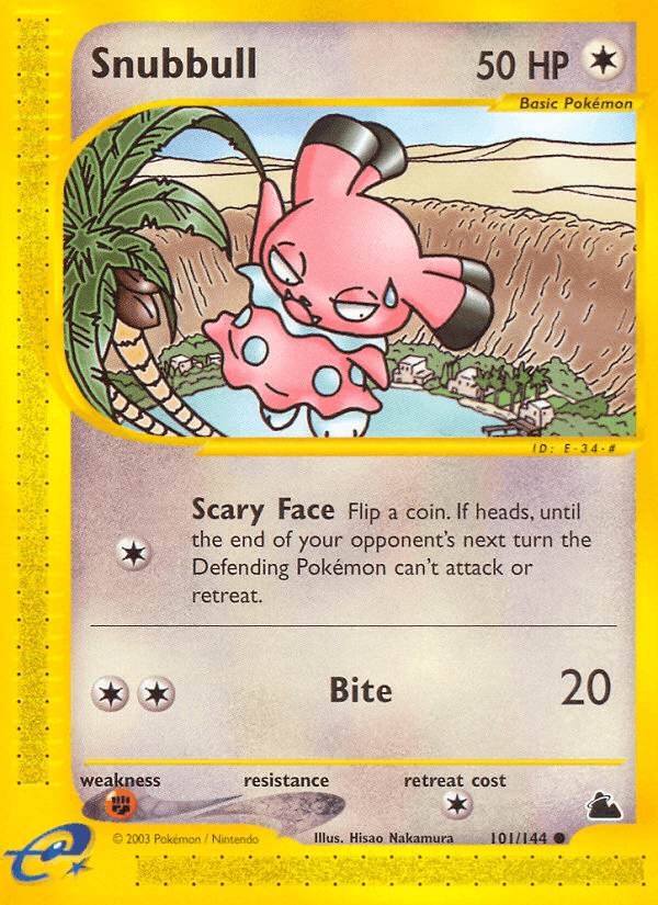 Snubbull, carte 101 de Skyridge