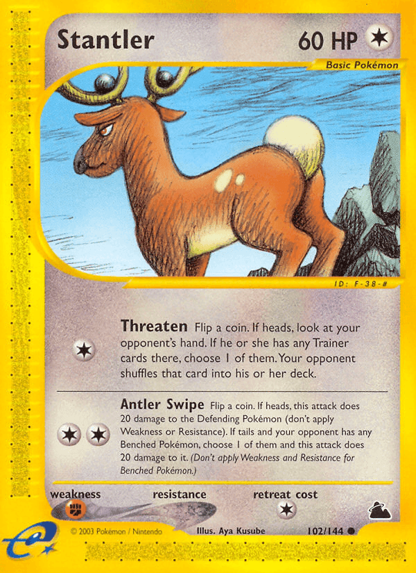 Stantler, card 102 from Skyridge