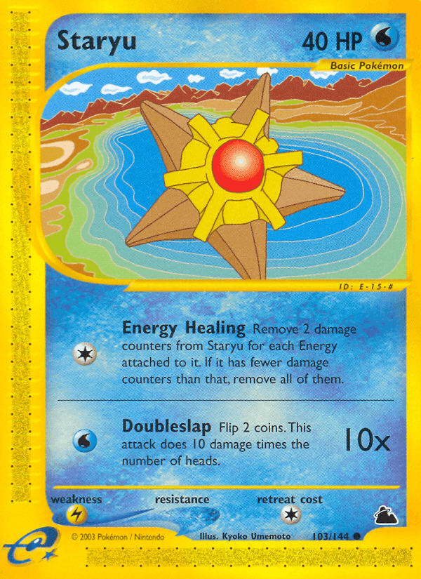 Staryu, card 103 from Skyridge