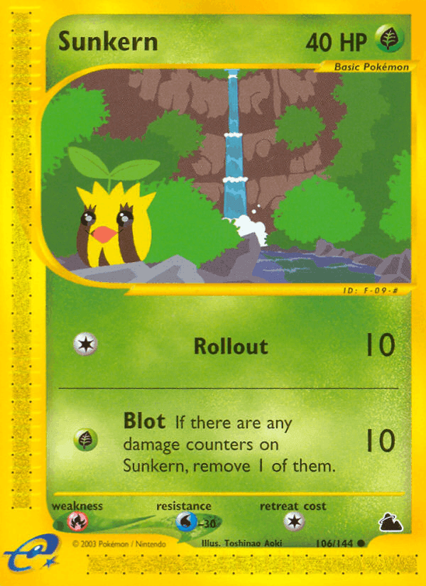 Sunkern, card 106 from Skyridge