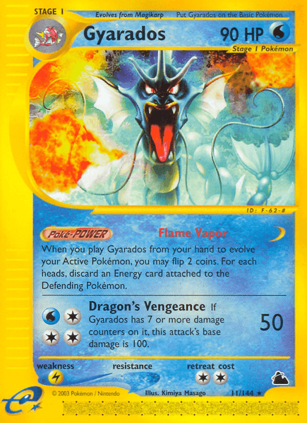 Gyarados, carta 11 di Skyridge