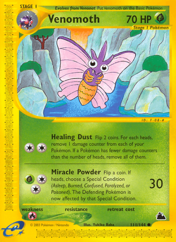 Venomoth, carte 111 de Skyridge