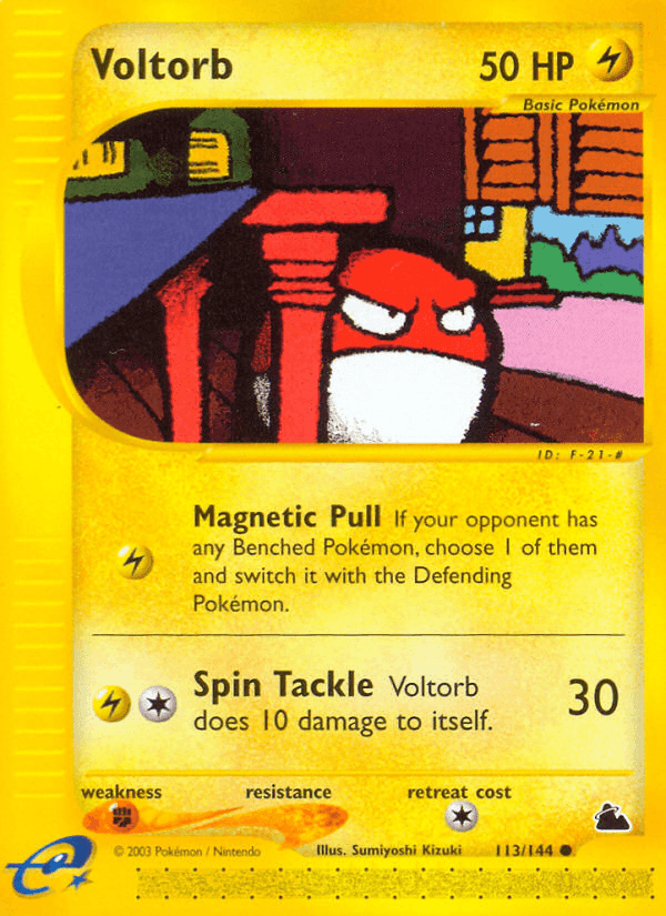 Voltorb, card 113 from Skyridge