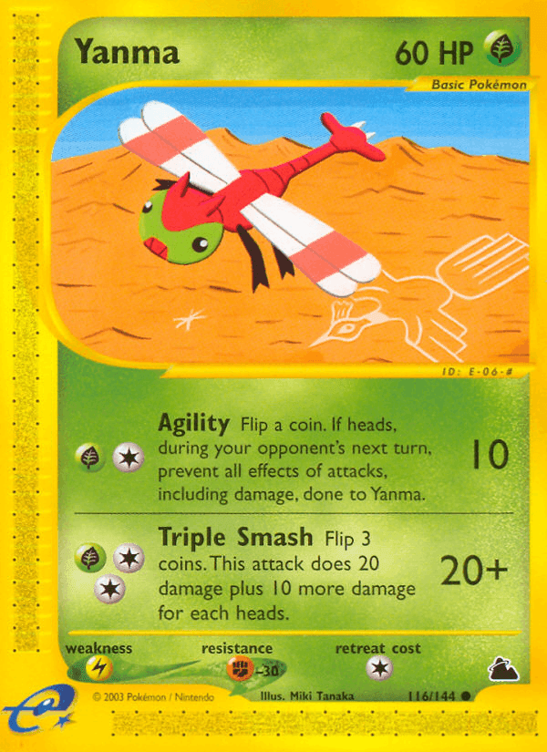 Yanma, card 116 from Skyridge