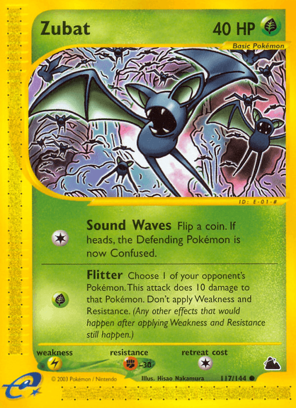 Zubat, carta 117 di Skyridge
