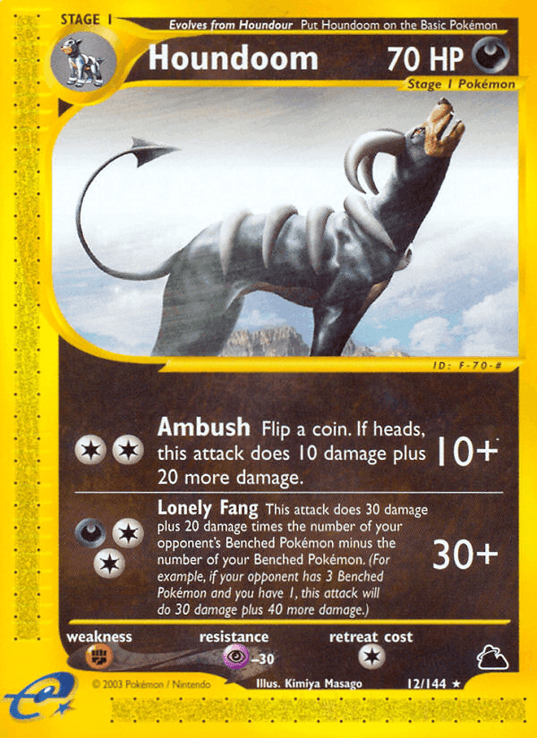 Houndoom, carta 12 di Skyridge
