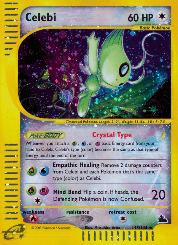 Celebi, carta 145 di Skyridge